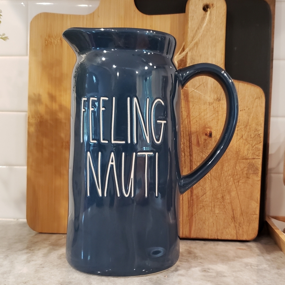 RAE DUNN "Feeling Nauti" Beverage Pitcher